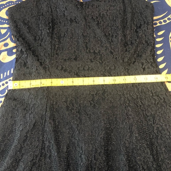 Vintage All That Jazz Black Foral Lace Dress Size Small (Vintage size 9/10) - Picture 9 of 15